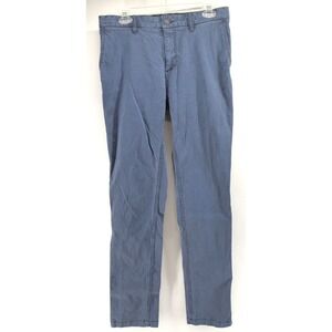 Faherty Movement Pants Men 32x32 Blue Slim Straight‎ Comfort Shell Fade